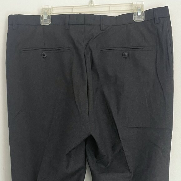 J Lindeberg Dark Gray Regular Fit Wool Dress Pants (36) - Picture 2 of 5